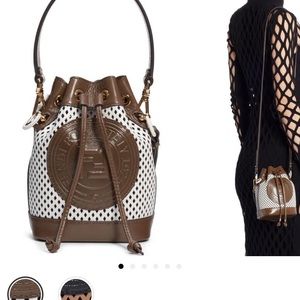 Mini Mon Tresor Perfoarted Leather Bucket Bag